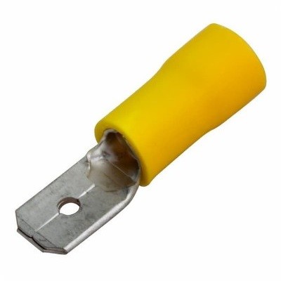 Клемма плоская изолированная РПи-п 6.0-(6.3)/РпИп 5-6-0,8 штекер 6.3 мм 4-6 мм² желтая (08-0351)