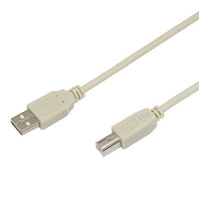 Кабель USB (шт. USB B - шт. USB A) 3 метра, серый (18-1106)