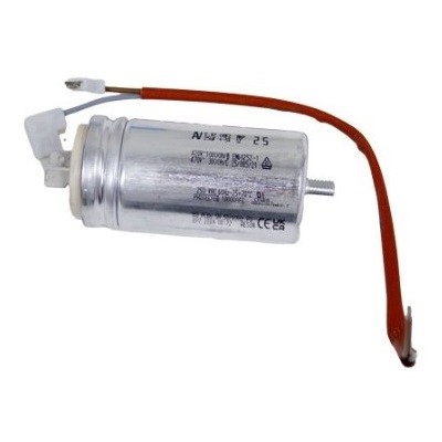 Конденсатор 25 мкФ с гибк. выводами и болтом (119RIR297)