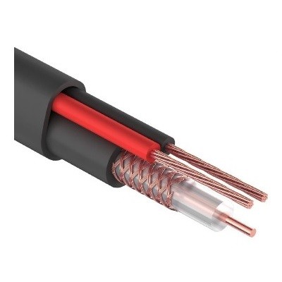 Кабель КВК-П-2 +2x0,75 мм² (Cu/Cu) черный, 200 м, (01-4105)