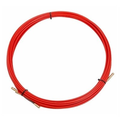 Протяжка кабельная (мини УЗК в бухте), стеклопруток, d=3,5мм, 15м, красная (47-1015)