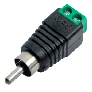 РАЗЪЕМ TS RCA штекер с клеммной колодкой