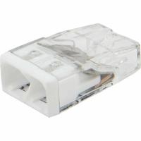 Экспресс-клемма СМК 2273-202, 2-проводная 0.5-2.5 мм², прозрачная (100 шт./уп.) (07-3211)