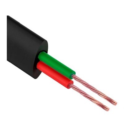 Кабель телефонный ШТЛП 2 жилы Cu, черный, 100м (01-5002)