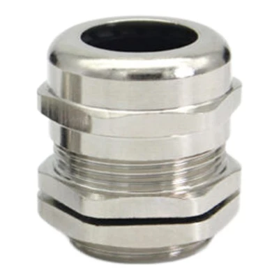 Гермоввод (с контргайкой и резиновым кольцом) 6-10 ммникелированная латунь  