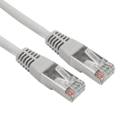 Шнур коммутационный, патч-корд F/UTP RJ45-RJ45, CAT 5e, ZH нг(А)-HF, серый, 0,5м (18-8001-1)