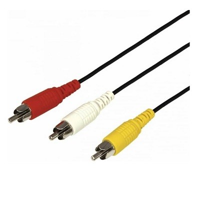 Шнур 3 RCA - 3 RCA, 3м, черный (17-0204)