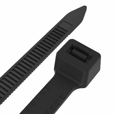 Стяжка нейлоновая с тройным замком 300x3,6мм, черная (100 шт/уп) (67-0301)