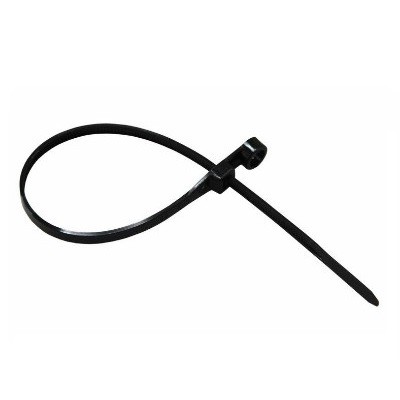 Стяжка нейлоновая под винт 200x4,3мм, черная (100 шт/уп) (07-0205)