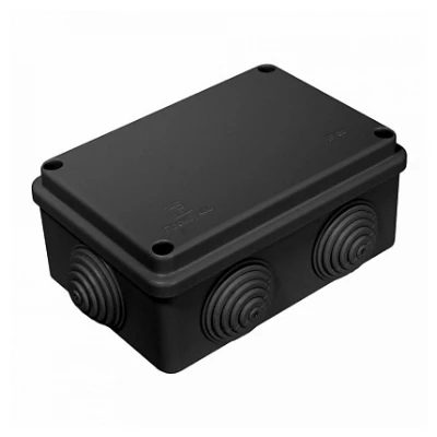 Коробка распределительная 40-0340-9005 для о/п безгалогенная (HF) черная 120х80х50 (64шт/кор) (40-0340-9005)