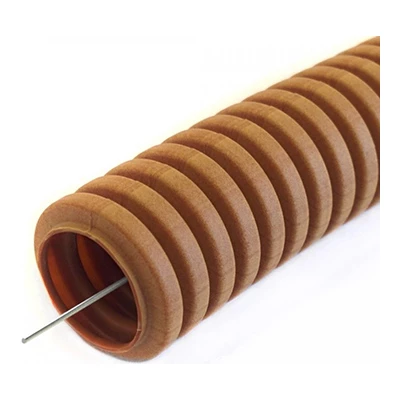 Труба гофрированная ПВХ легкая 350 Н бук с/з d16 мм (10 м/уп) (PR01.0036)