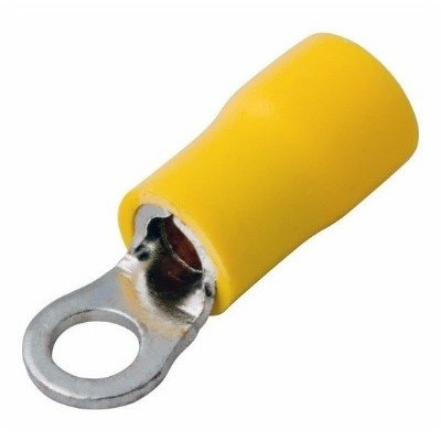 Наконечник кольцевой изолированный ø 4.3 мм 4-6 мм² (НКи 6.0-4/НКи5,5-4) желтый (08-0051)