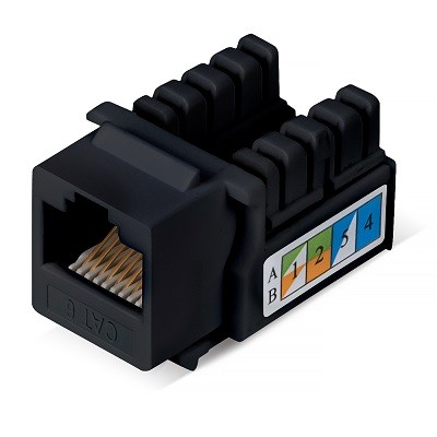 KJ-RJ45-Cat.6-90-BK