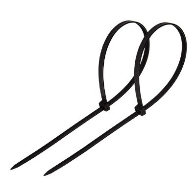 Стяжка кабельная нейлоновая 150x2,5мм, черная (100 шт/уп) (07-0151)