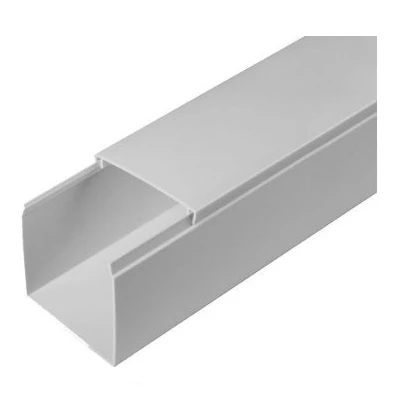 Кабель-канал серый RAL 7035 2-й замок в п/э 60х60 мм (24м/уп) (PR03.0078)