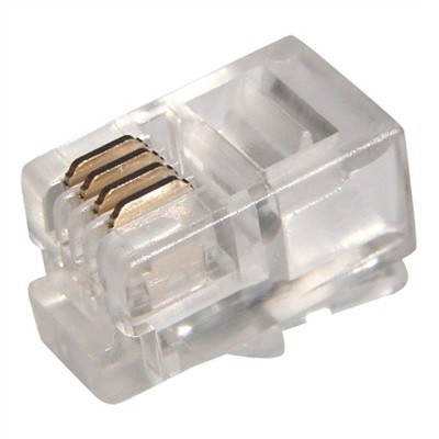 Разъем телефонный UTP, RJ-9 (4P4C), CAT 3 (05-1001)