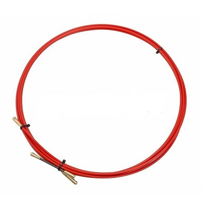 Протяжка кабельная (мини УЗК в бухте), стеклопруток, d=3,5мм, 5м, красная (47-1005)