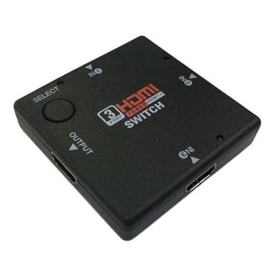 Переключатель гнездо HDMI на 3 гнезда HDMI, без питания, пластик (17-6912)