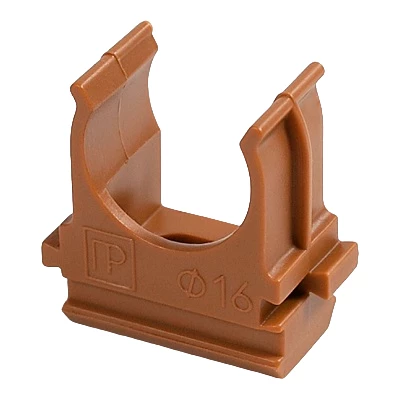 Крепёж-клипса для труб АБС-пластик бук д40 в малой упаковке (10шт/300шт уп/кор) (PR13.0112)