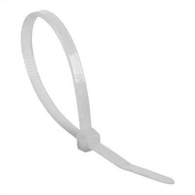 Стяжка нейлоновая многоразовая 150x3,5мм, белая (100 шт/уп) (07-0159)